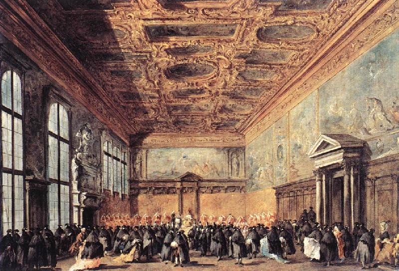 GUARDI, Francesco Audience Granted by the Doge dfh France oil painting art